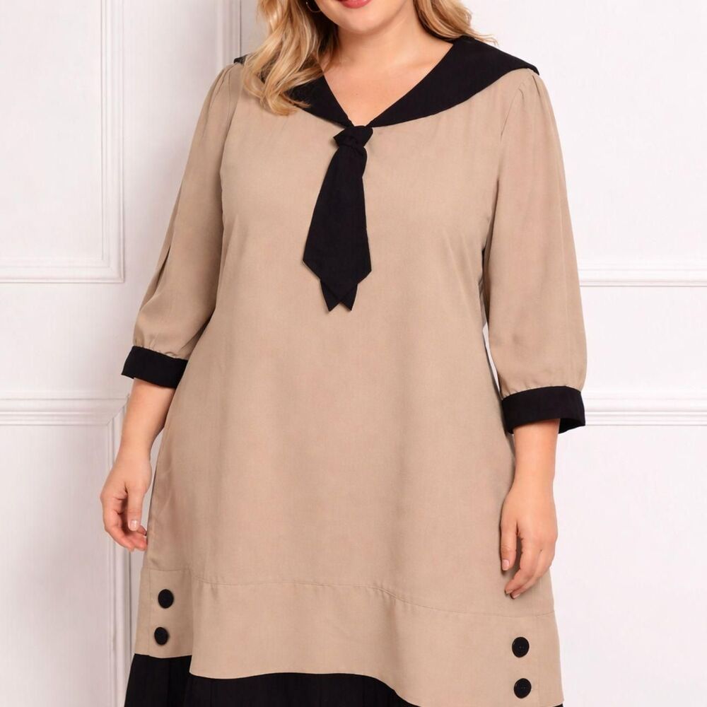 Unbranded Women's Brown Casual-dresses